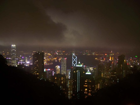 HK太平山頂-夜景001