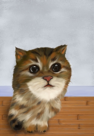 Painter練習:貓