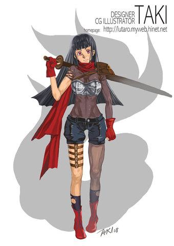 girl in RPG for swordman