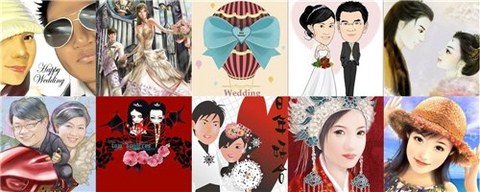 Wedding Design - 結婚賀圖、婚卡設計、請帖設計、喜餅插畫