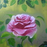 玫瑰花油畫