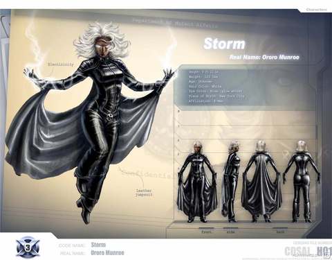 [圖片]X-MAN·3 の 暴風女神 造型設定圖