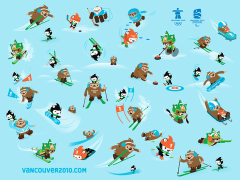 溫哥華2010年冬季奧運「吉祥物圖」+「LOGO設計圖」
