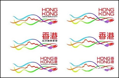 香港品牌 LOGO 演化：「飛龍」 + 「三條彩帶」