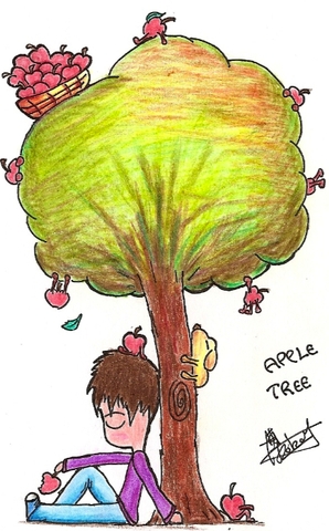 蘋果樹下