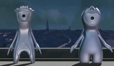 2012倫敦奧運吉祥物圖「溫洛克」和「曼德維爾」