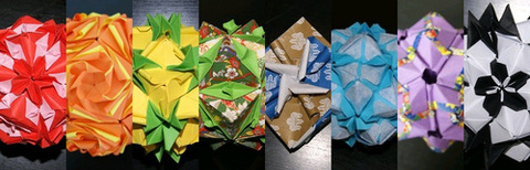 摺紙藝術、紙藝術花球 - 三月 Paper Folding Art Flowers
