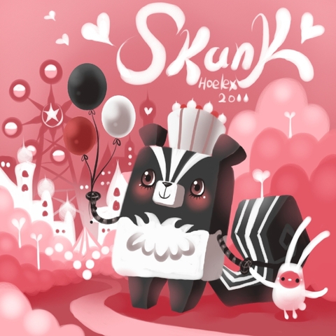 【DODO方塊Skunk】"樂園氣球鼬鼠"(鼬鼬)