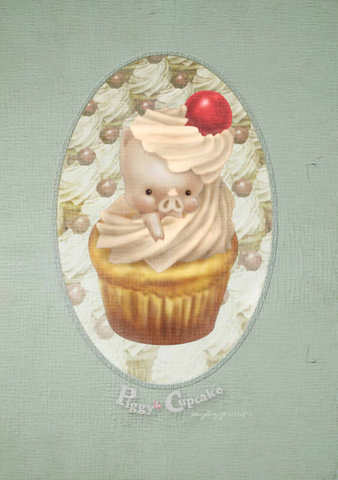 piggy cupcake