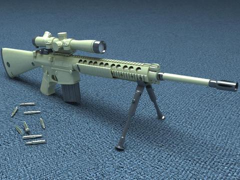 M110半自動狙擊步槍-沙漠色