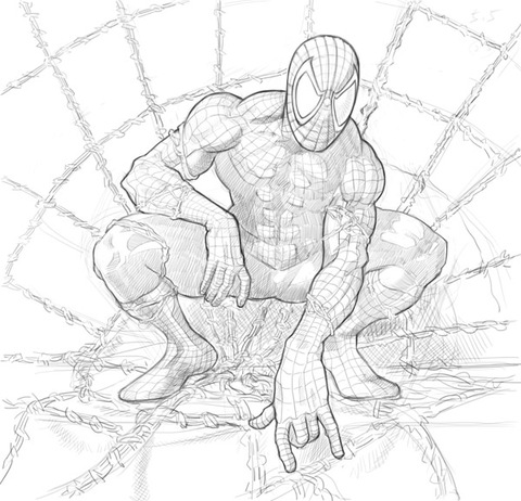 蜘蛛人:練習作品-草稿