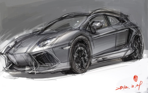 Car Design - Lamborghini SUV - RF-Design狂草版