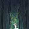 每週塗鴉—在夜森林迷失的少女