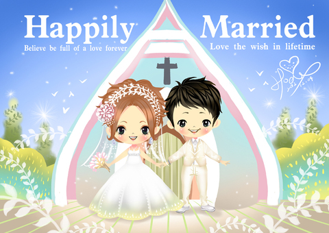 楊佳蓉Happily Married.婚禮插畫