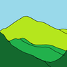 加里山的形狀`白天的場景