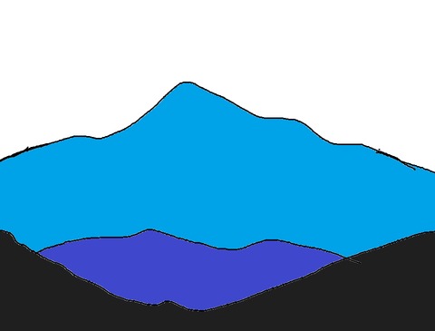 加里山的形狀 `快天黑的場景