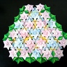 纸色恋曲原创一款双面模块化折纸图案“圆舞曲” (正面）