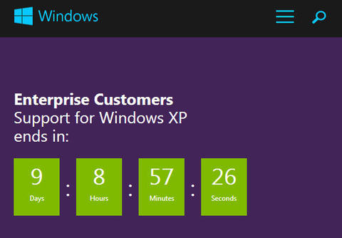 Windows XP SP3 退休退役/停止支援 常見問題與解答 Q & A