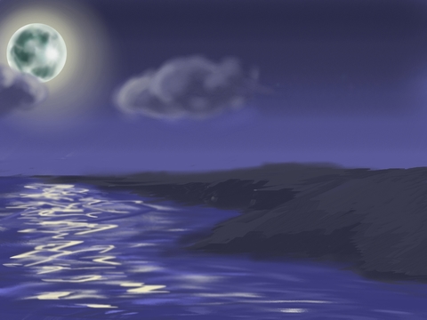 夜間海景