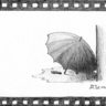 手繪插畫：雨傘