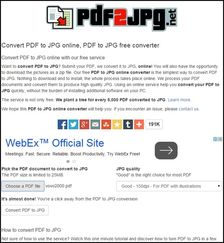 PDF轉JPG/JPEG圖檔：免費PDF線上轉JPG