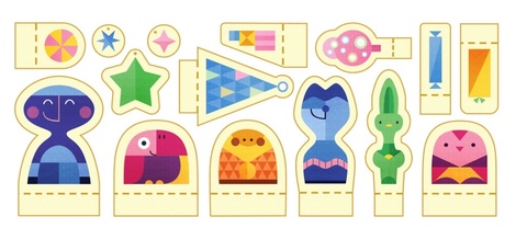 假日紙娃娃：Google 2015 Paper Dolls