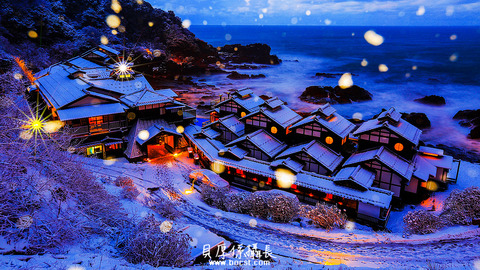 入住合掌村【拍攝冬雪點燈日】細雪紛飛真美麗！！