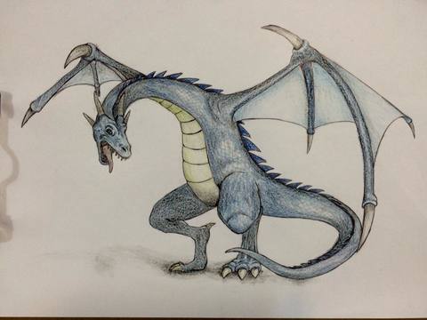 色鉛筆練習- dragon