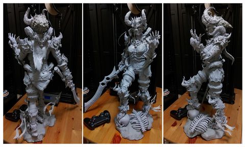 Death-Knight-3D-Printing-Art