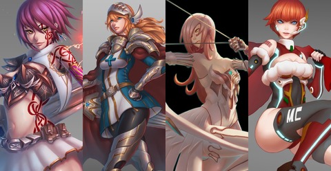 女騎士、女性奇幻角色設計 a90908527 Female Character Fantasy Concept Art
