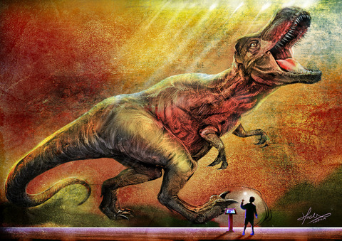侏儸紀世界Jurassic Park-霸王龍Tyrannosaurus-hoelex