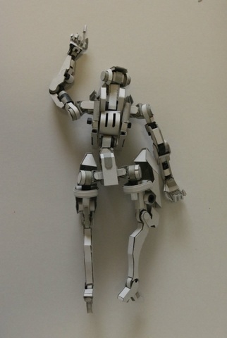 晴季 紙雕作品：機器人 Robots Paper Art