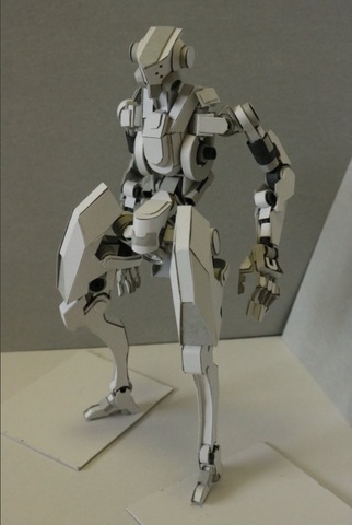晴季 紙雕作品：機器人 Robots Paper Art