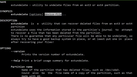 Linux UNDELETE: 使用 extundelete 復原「誤刪除」的 EXT3/EXT4 檔案