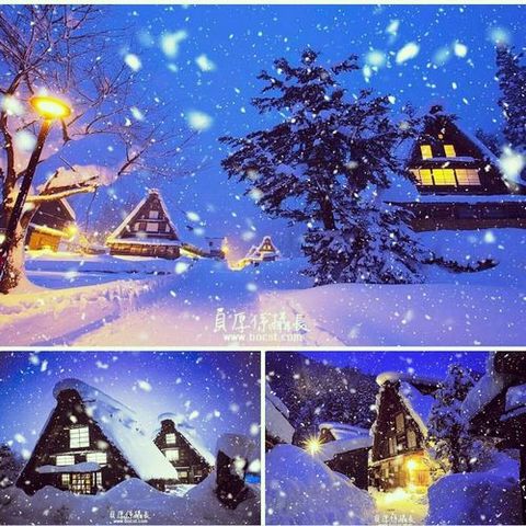 【在雪中】冬天合掌村點燈＊住合掌造民宿之旅