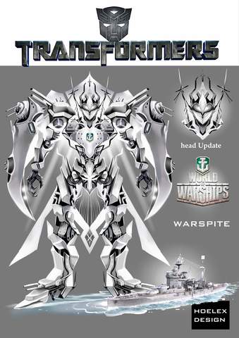 ★【Hoelex機械人Robot系列】【Transformers變形金剛-厭戰號戰艦WARSPITE-HOELEX