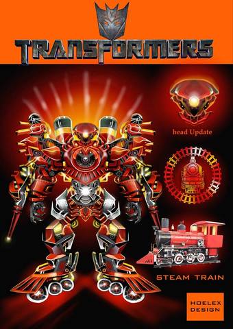 ●【Transformers.變形金剛-蒸汽火車steam train-hoelex