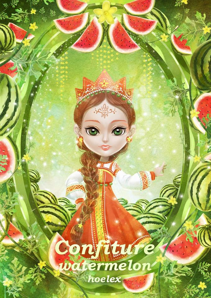 ★【水果果醬畫框Confiture系列】 Fruit Confiture Fairy西瓜watermelon-hoelex.jpg