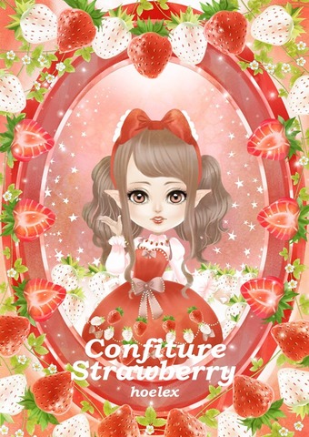 ★【水果果醬畫框Confiture系列】 Fruit Confiture Fairy 草莓Strawberry-hoel