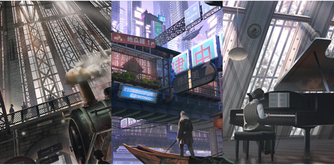 Serflygod 場景概念、遊戲背景設計 2019 Game Landscape/Scene Art/Game Art