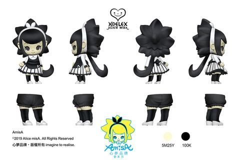 ★Alice misA心夢品牌-BmisA黑米莎的設計師款娃娃公仔-聖域紀元開發