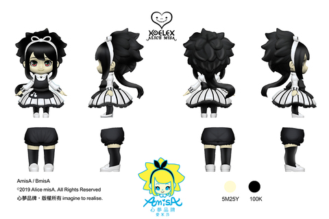 ★Alice misA心夢品牌-BmisA黑米莎的精緻版娃娃公仔-聖域紀元開發
