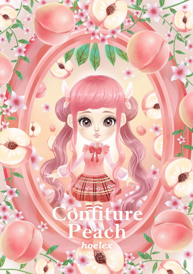 ★【水果果醬畫框Confiture系列】 Fruit Confiture Fairy 水蜜桃Peach -hoelex.jpg