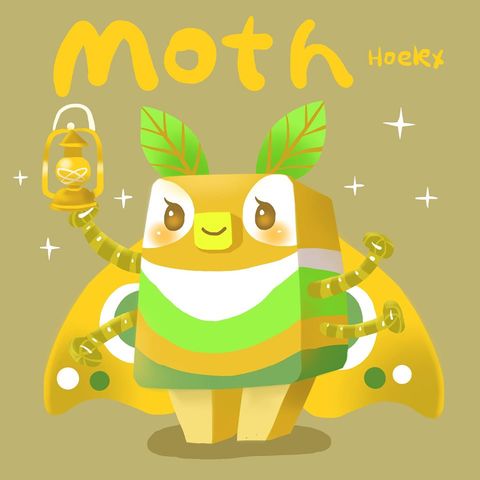 ★【DODO ZOO方塊動物 Moth】飛蛾手提燈(蛾蛾)102