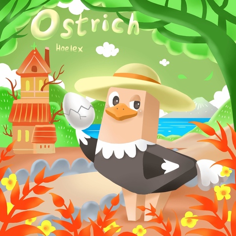 ★【DODO ZOO方塊動物 Ostrich】"鴕鳥孵化員"(鴕鴕)103