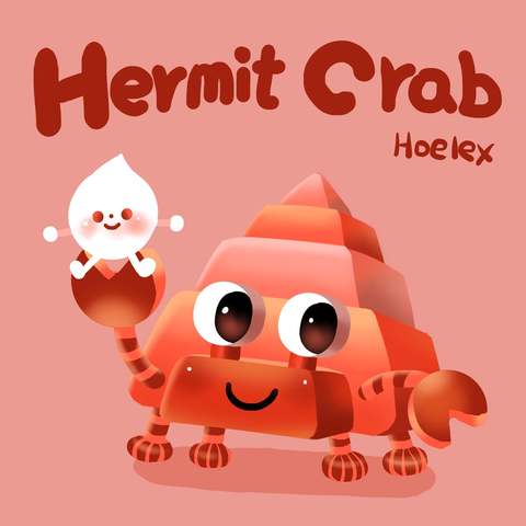 ★114. ●【DODO ZOO方塊動物-Hermit Crab】"寄居蟹夾娃娃"(居居)