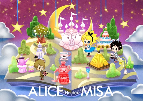 ★ 【Alice misA心夢品牌】AmisA愛米莎-餐桌白城市立體書故事--Hoelex