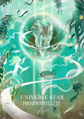 ★【Universe Star 夢宇宙星球】 -《磷葉星Phosphophyllite-原古生物莫里森蟲傳說的故事》