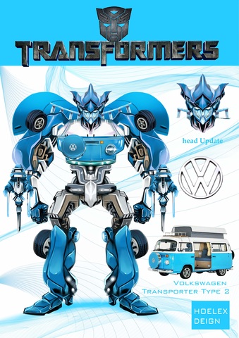 ★【Hoelex機械人Robot系列】トランスフォーマーTransformers變形金剛-福斯 T2-Volkswage