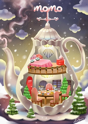★ Alice misA -心夢粉紅茶杯屋MOMO Pink Tea Cup House
